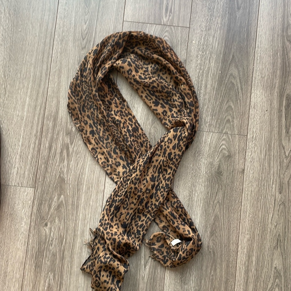 J Crew Cheetah Print Scarf